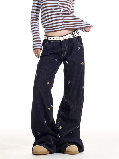 Star Embroidery Casual Jeans ONP0006