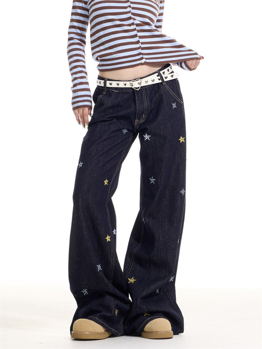 Star Embroidery Casual Jeans ONP0006