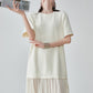 Sheer Pleated Docking Dress FER0165