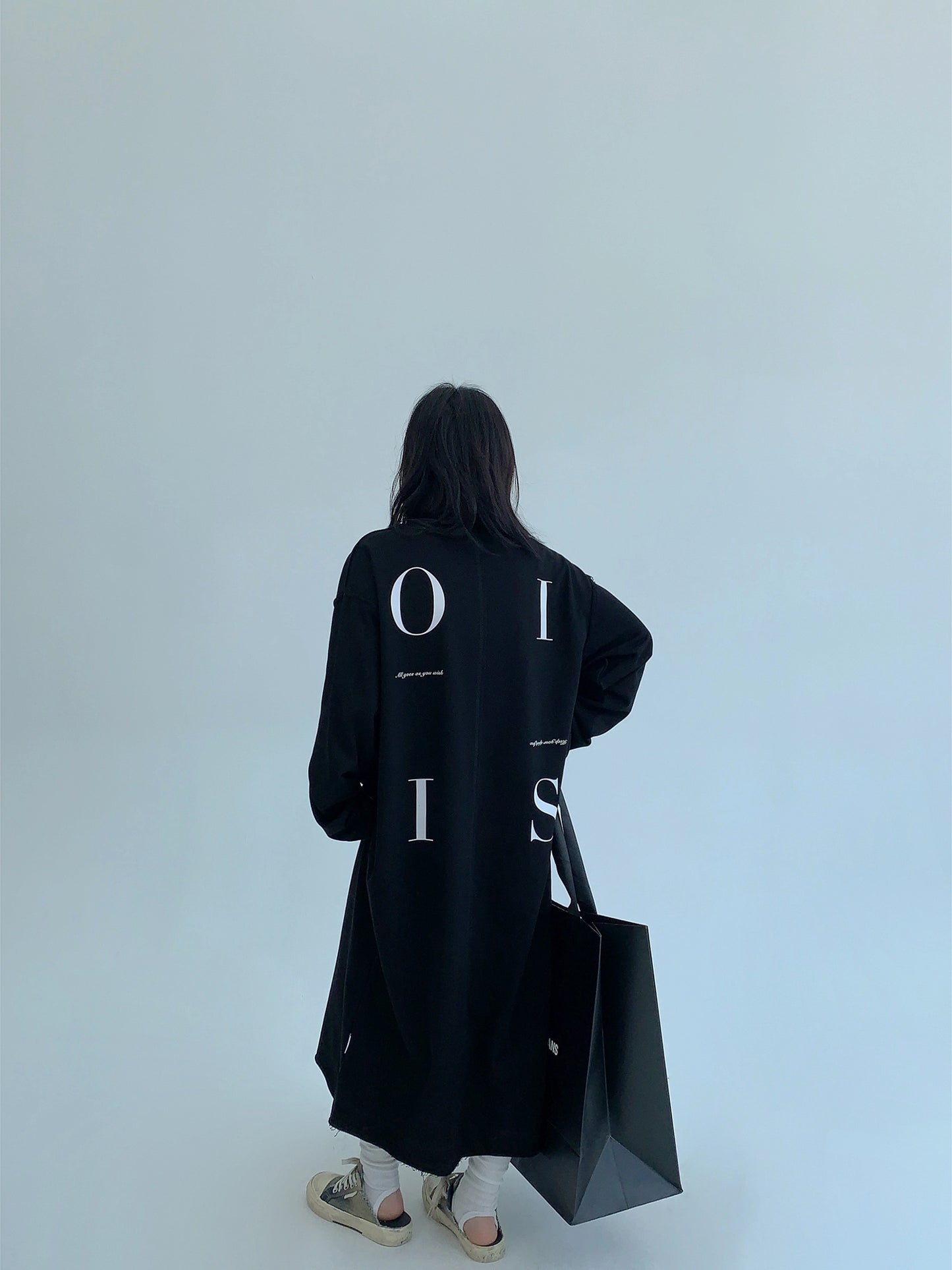 Logo Print Oversized Dress YLS0931