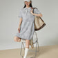Graphic Knit Polo Mini Dress FER0233