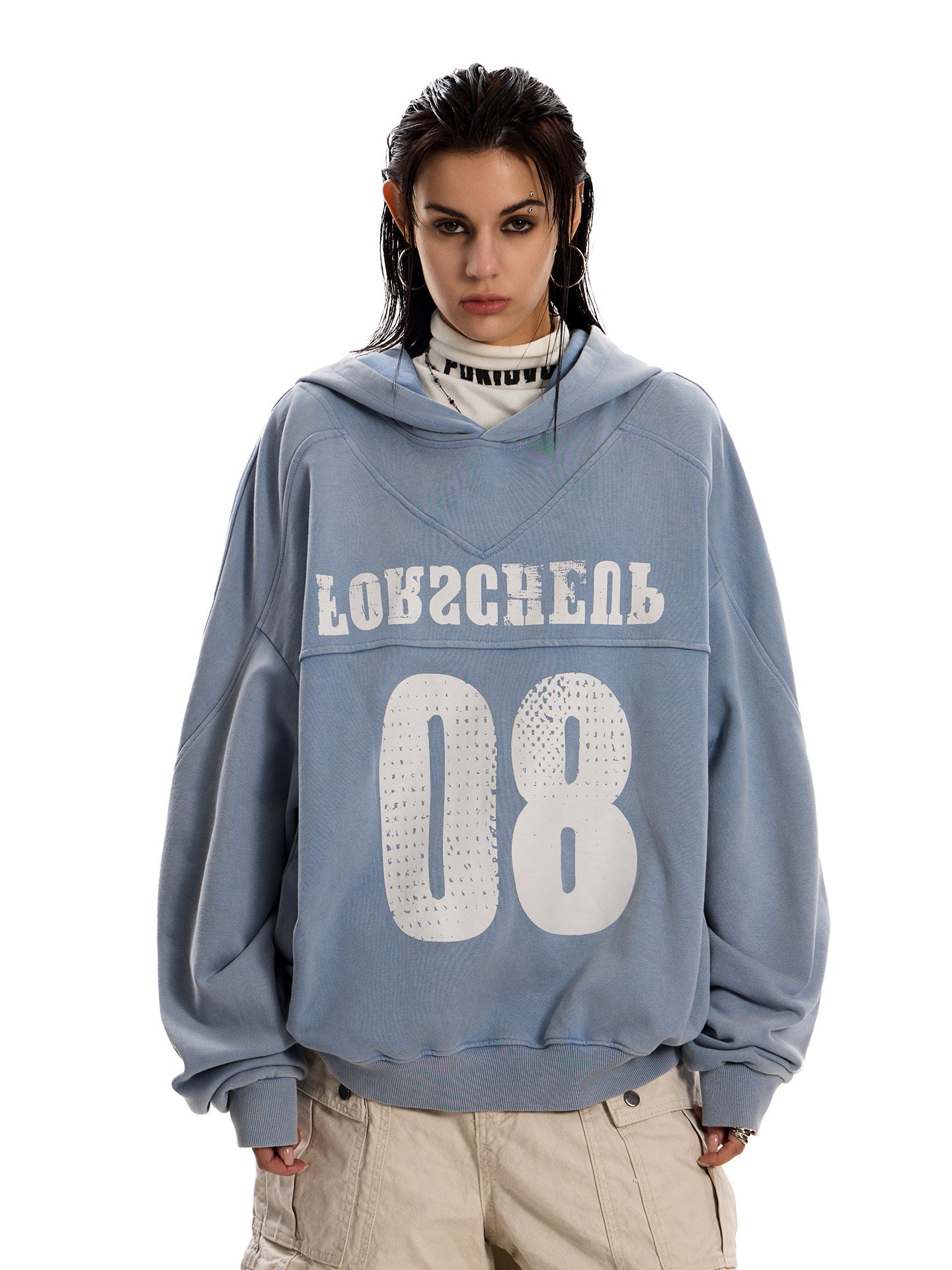 Number Logo Pullover Hoodie ZTS0024