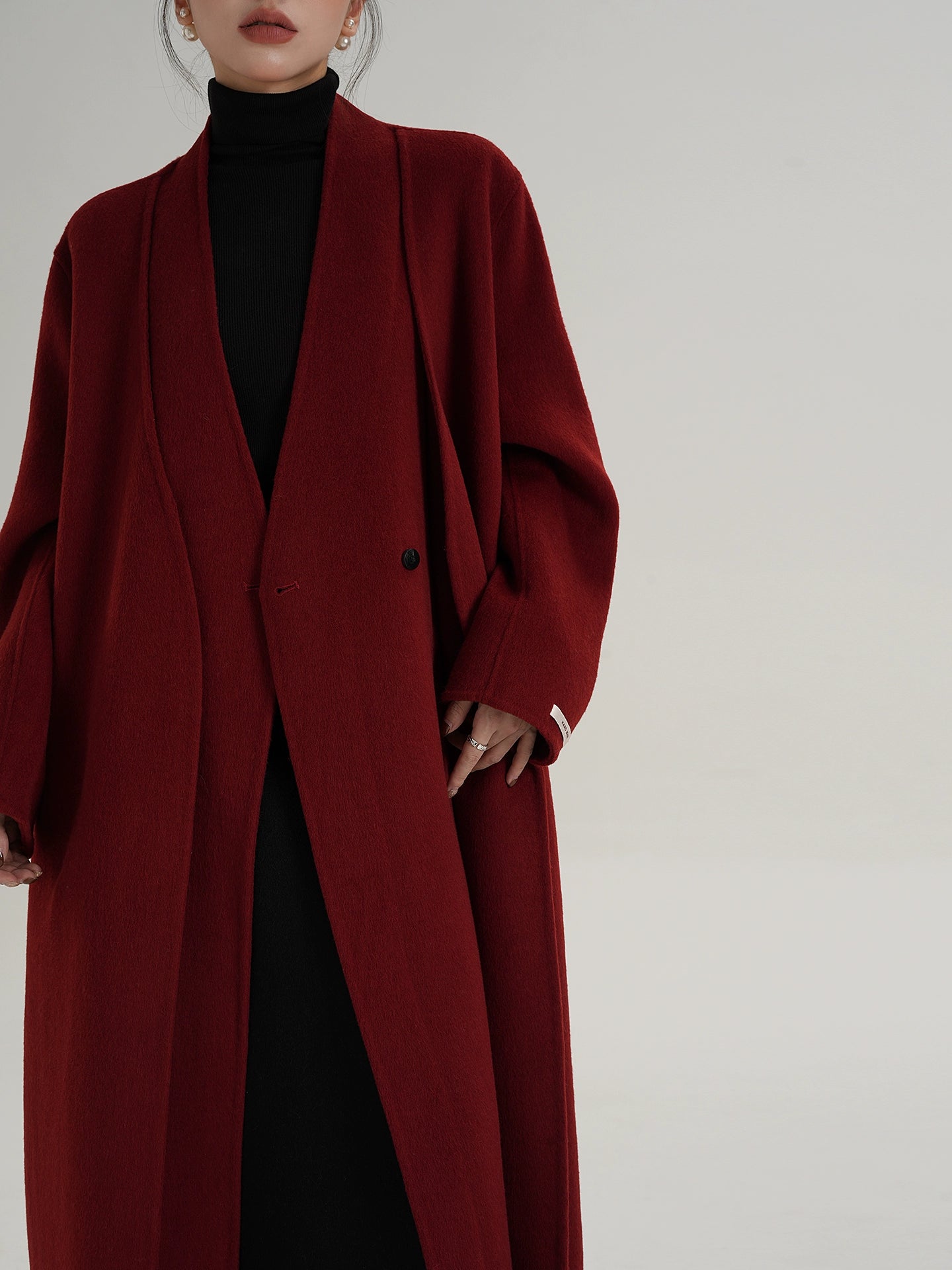 Elegant Wool Long Coat SRS0385