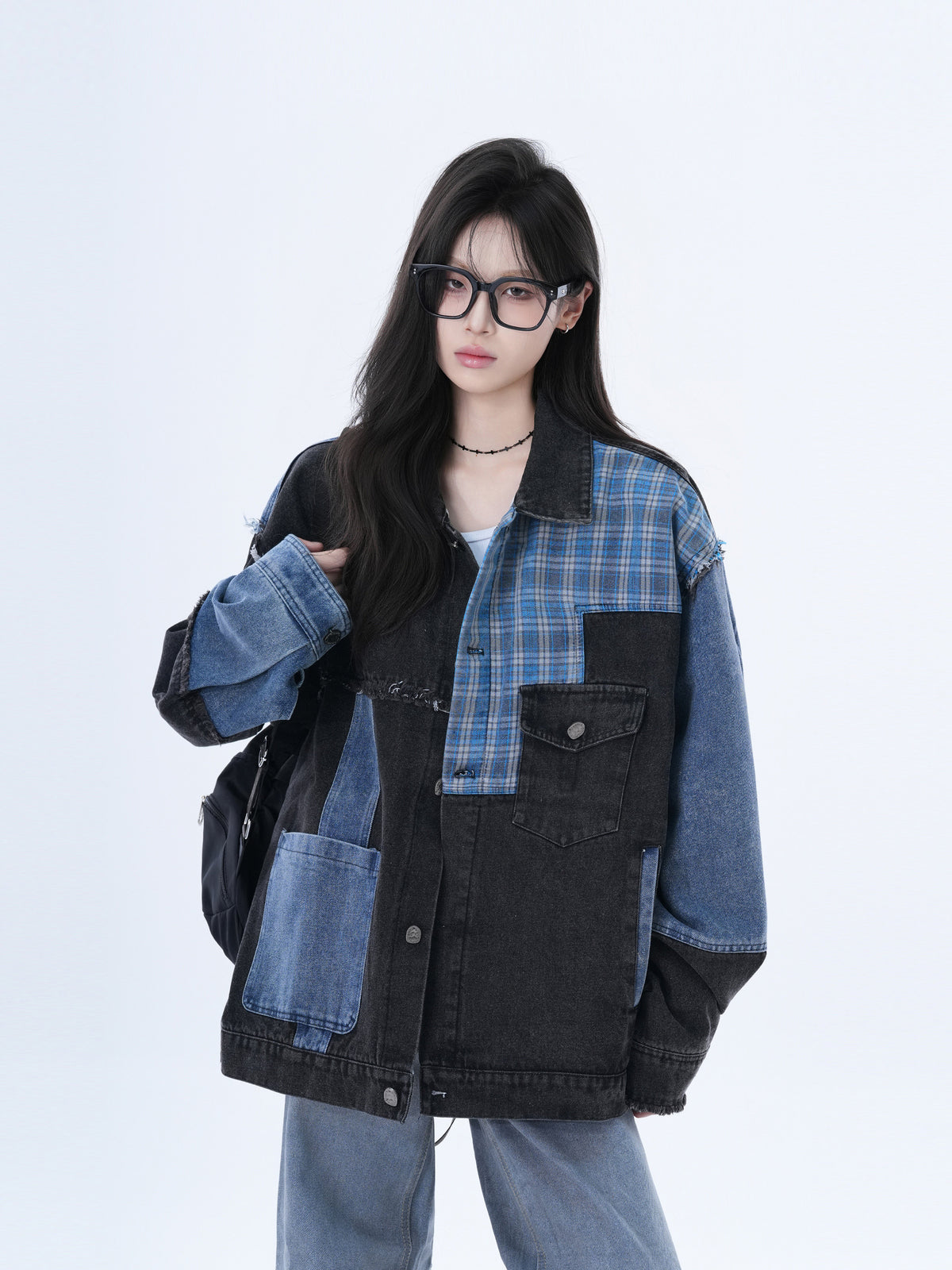 Patchwork Denim Jacket WLS0017