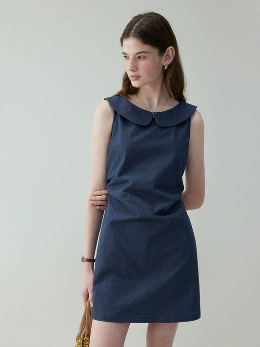 Round Collar Sleeveless Dress VOE0003