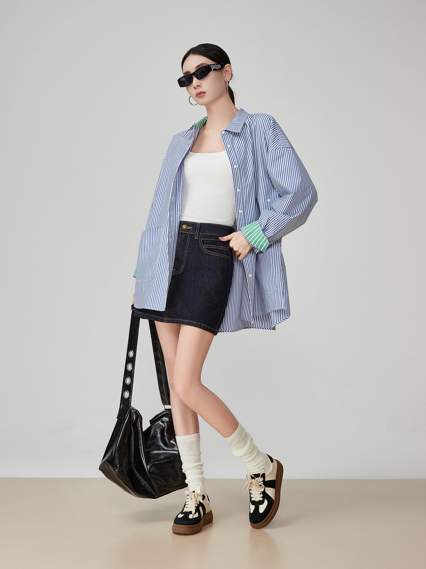 Blue Striped Long-Sleeve Shirt FER0182
