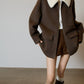 Fur Collar Suede Jacket SUY0011