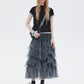 Mesh Cake Long Skirt SHN0036