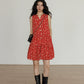 Floral Patterned Sleeveless Dress VAS0110