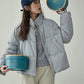 Stand Collar Short Down Jacket AMU0048