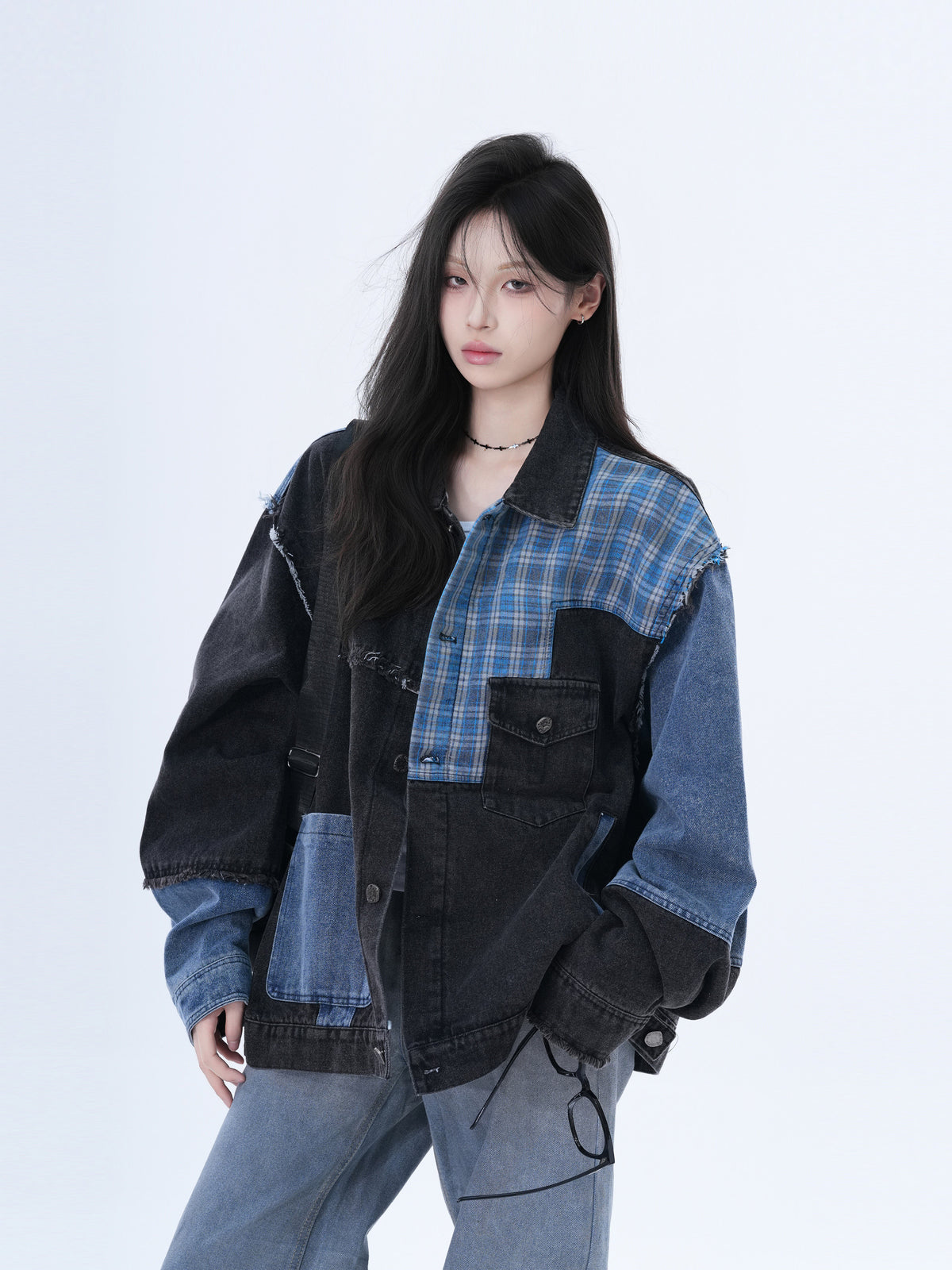 Patchwork Denim Jacket WLS0017
