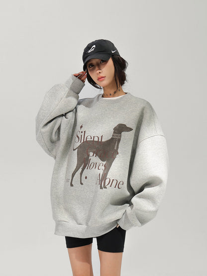Oversized Lettering Sweatshirt ACS0383