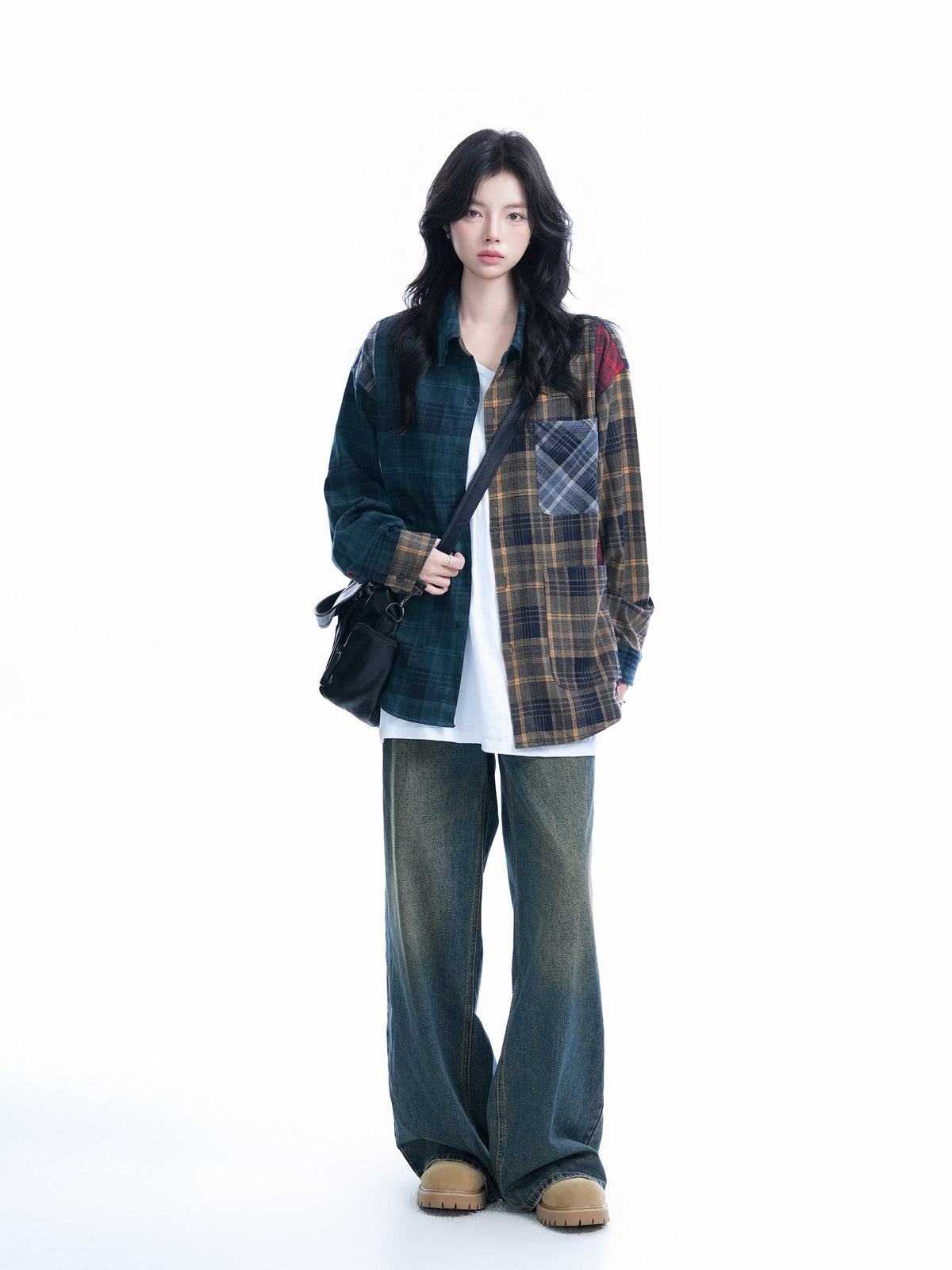 Remake-Style Flannel Check Shirt WLS0012
