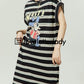 Character Print Border Dress LLA0207