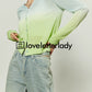 Mint Gradient Slim Cardigan LLA0281