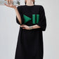 3D Motif T-Shirt Dress FER0214