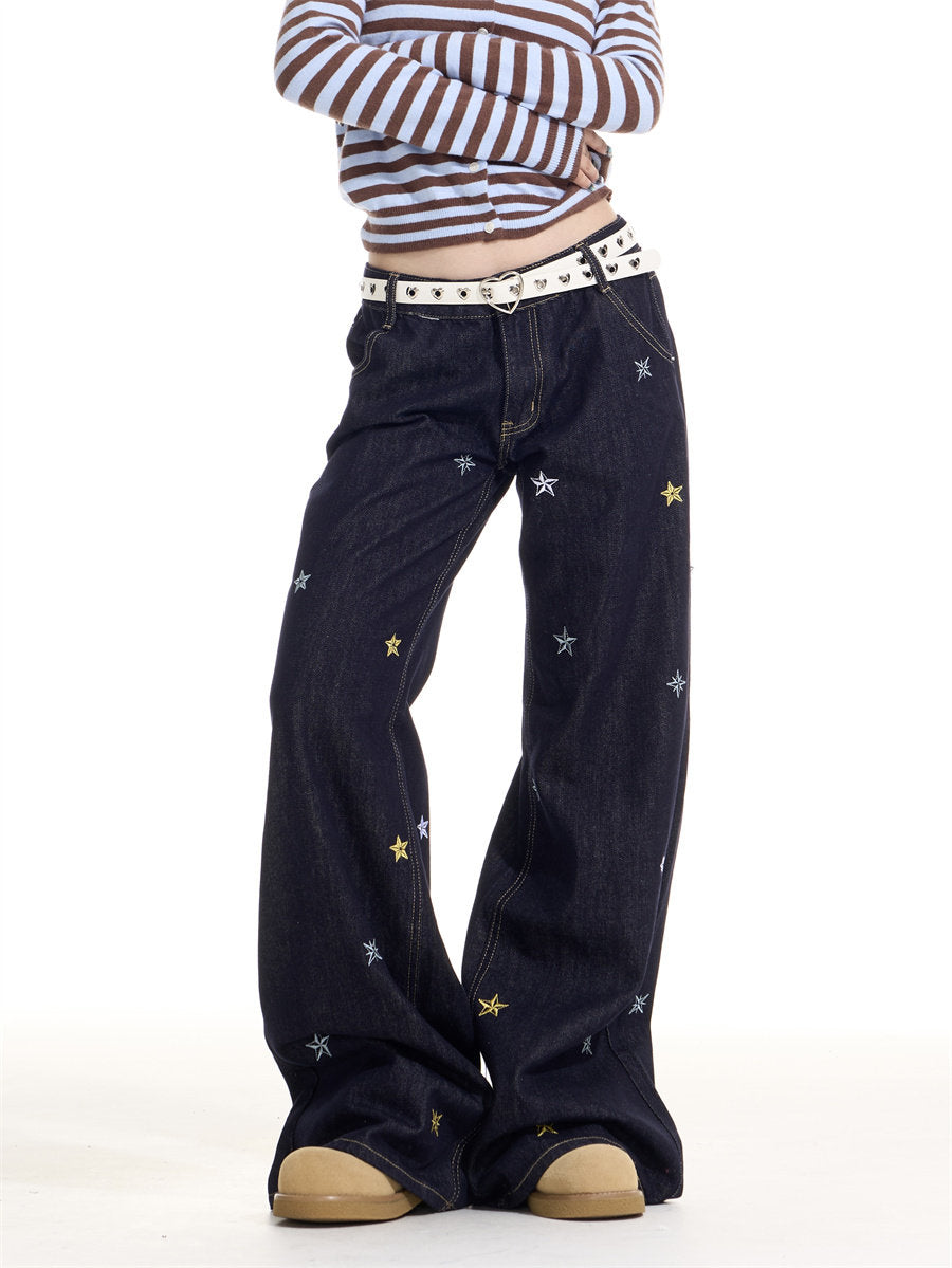 Star Embroidery Casual Jeans ONP0006