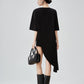 Asymmetry Round-Neck T-Shirt Dress FER0131