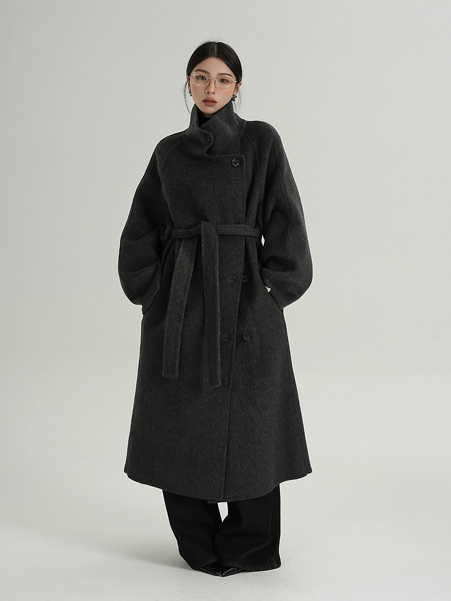 Stand Collar Long Coat SRS0379