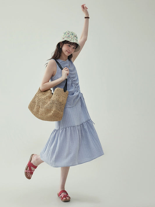 Wrap Tiered Dress AMU0016