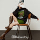 Tiger Print Sweatshirt Top / Green Mini Skirt LLA0619