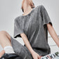 Chemical Wash Studs T-Shirt Dress FER0197