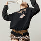 Vintage Printed Long-Sleeve T-Shirt / Leopard Skirt LLA0663