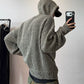Reversible Mesh Zip-Up Knit Hoodie DAZ0010