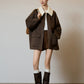 Fur Collar Suede Jacket SUY0011