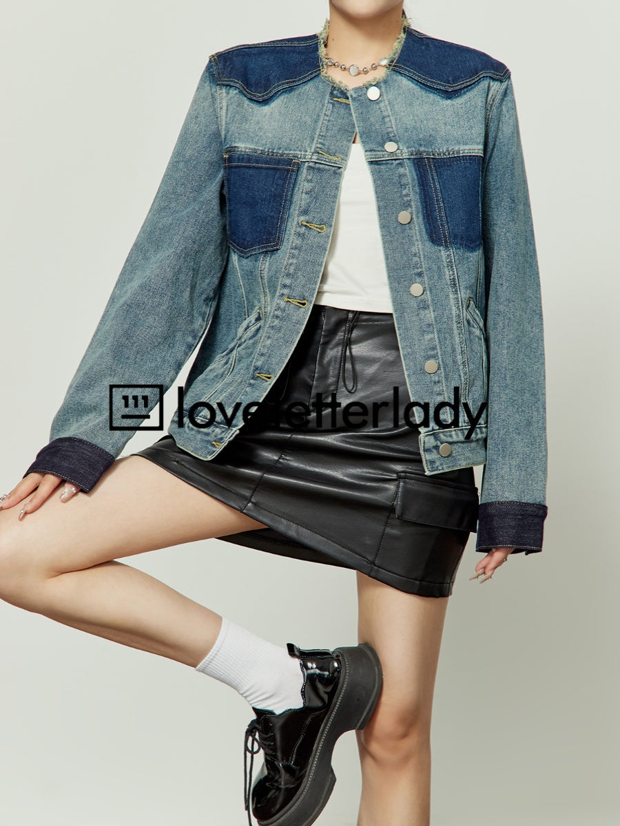 Denim Blue Short Jacket LLA0263