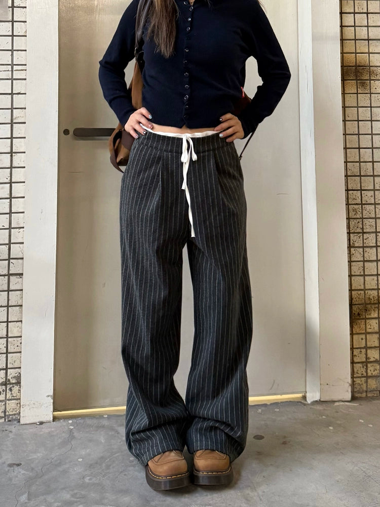 Double Waist Stripe Pants CYE0070