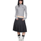 Plaid Patchwork Pleated Skirt EZK0095