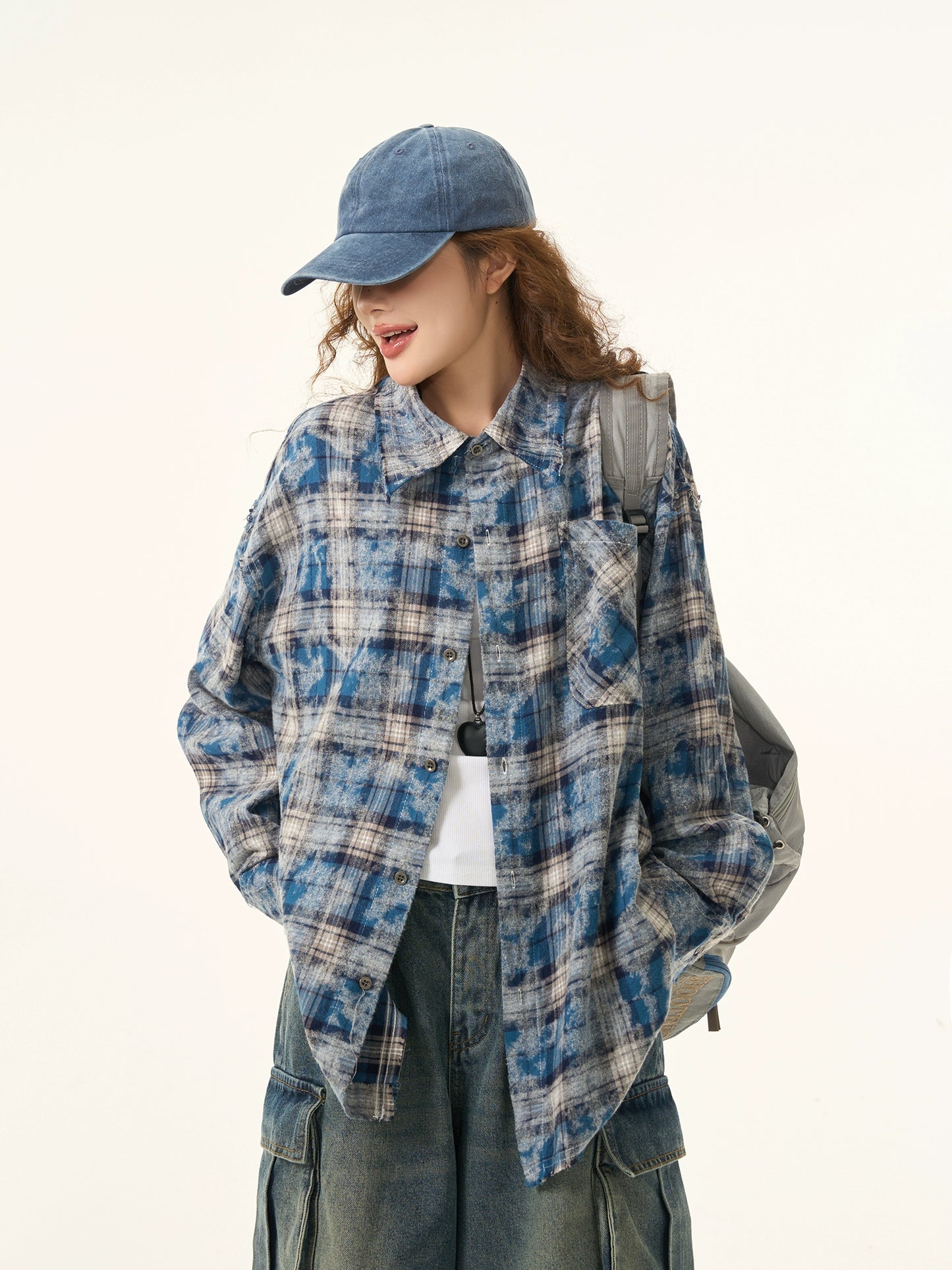 Plaid Long Sleeve Shirt HGX0042