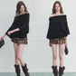 Off-Shoulder Knit Tops SPY0031