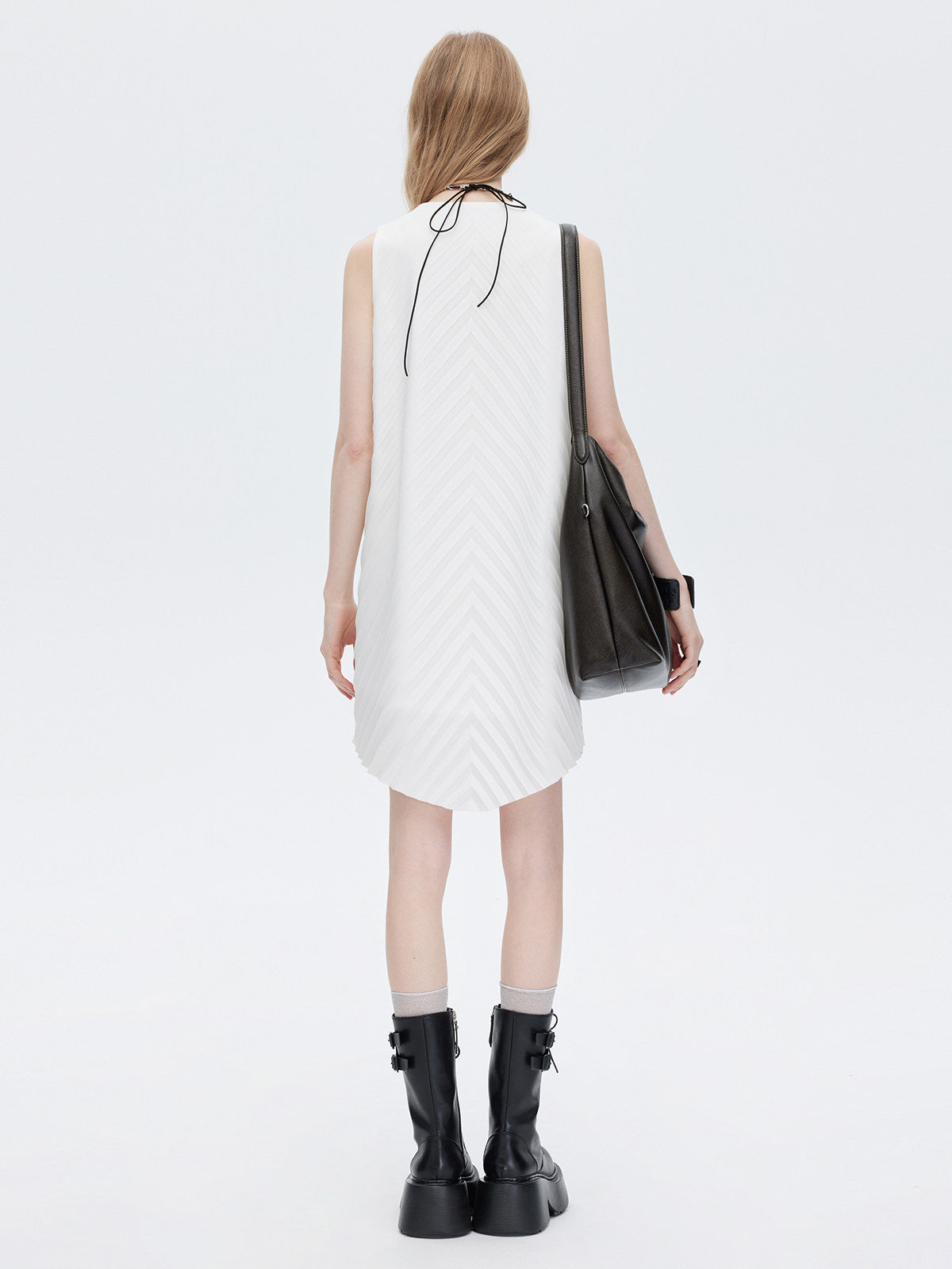 Bias Stitch Sleeveless Dress SHN0047