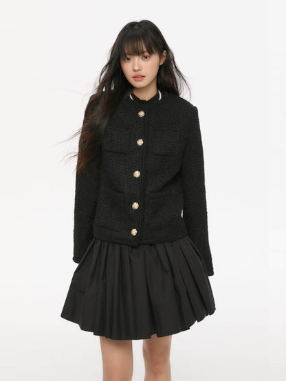 Chunky Tweed Short Jacket KIP0005
