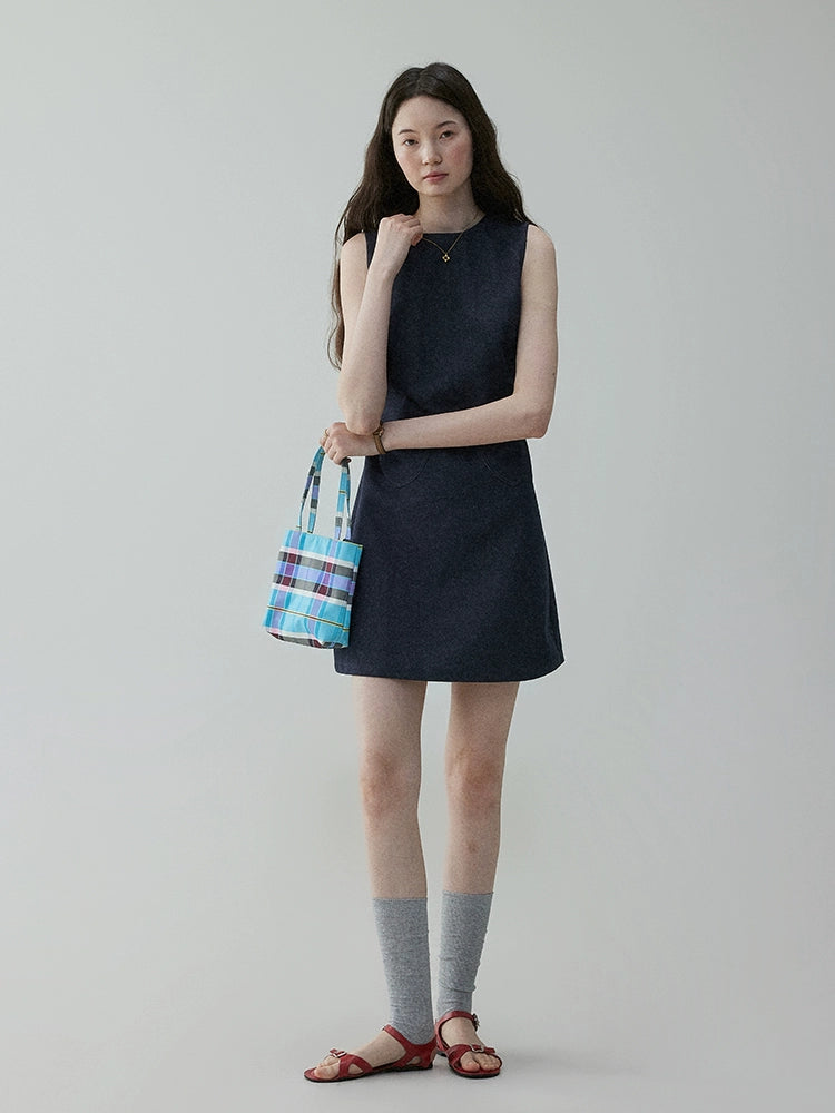 Heart Pocket Sleeveless Dress VOE0002