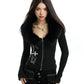 Fur Design Zip Knit BGS0038