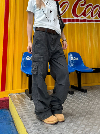 Multi Pocket Straight Work Pants CYE0073