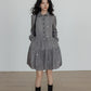 Long-Sleeve Shirt Flare Dress VAS0157
