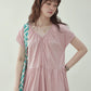 Tiered Flare Long Dress AMU0015