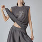 Angel Print Sleeveless Top / Mini Skirt FER0321