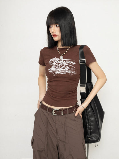 Y2K Tight Logo T-Shirt ZRS0044