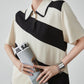 Polo Collar Color-Blocking Dress FER0112