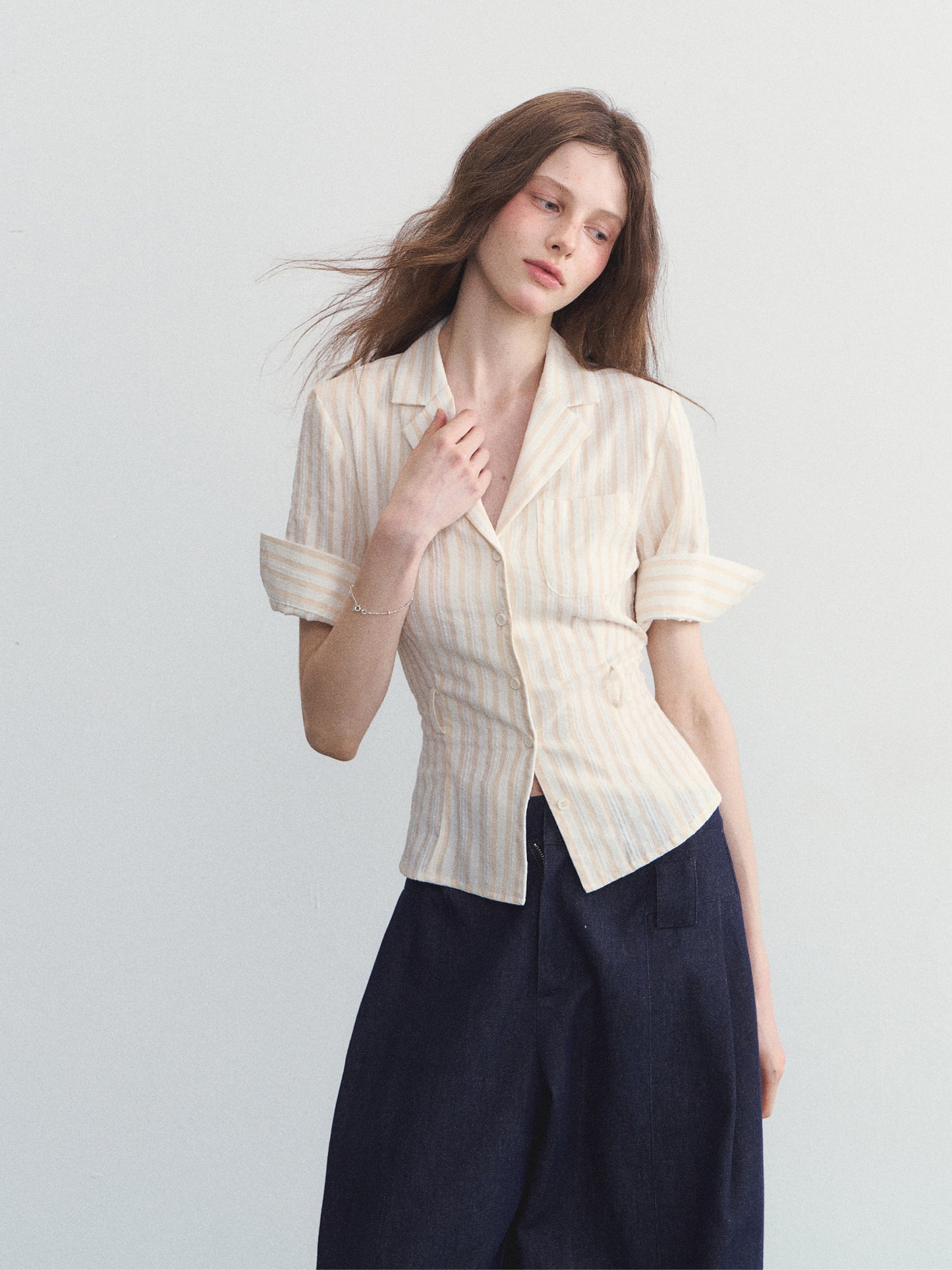 Polo Neck Striped Shirt SPY0030