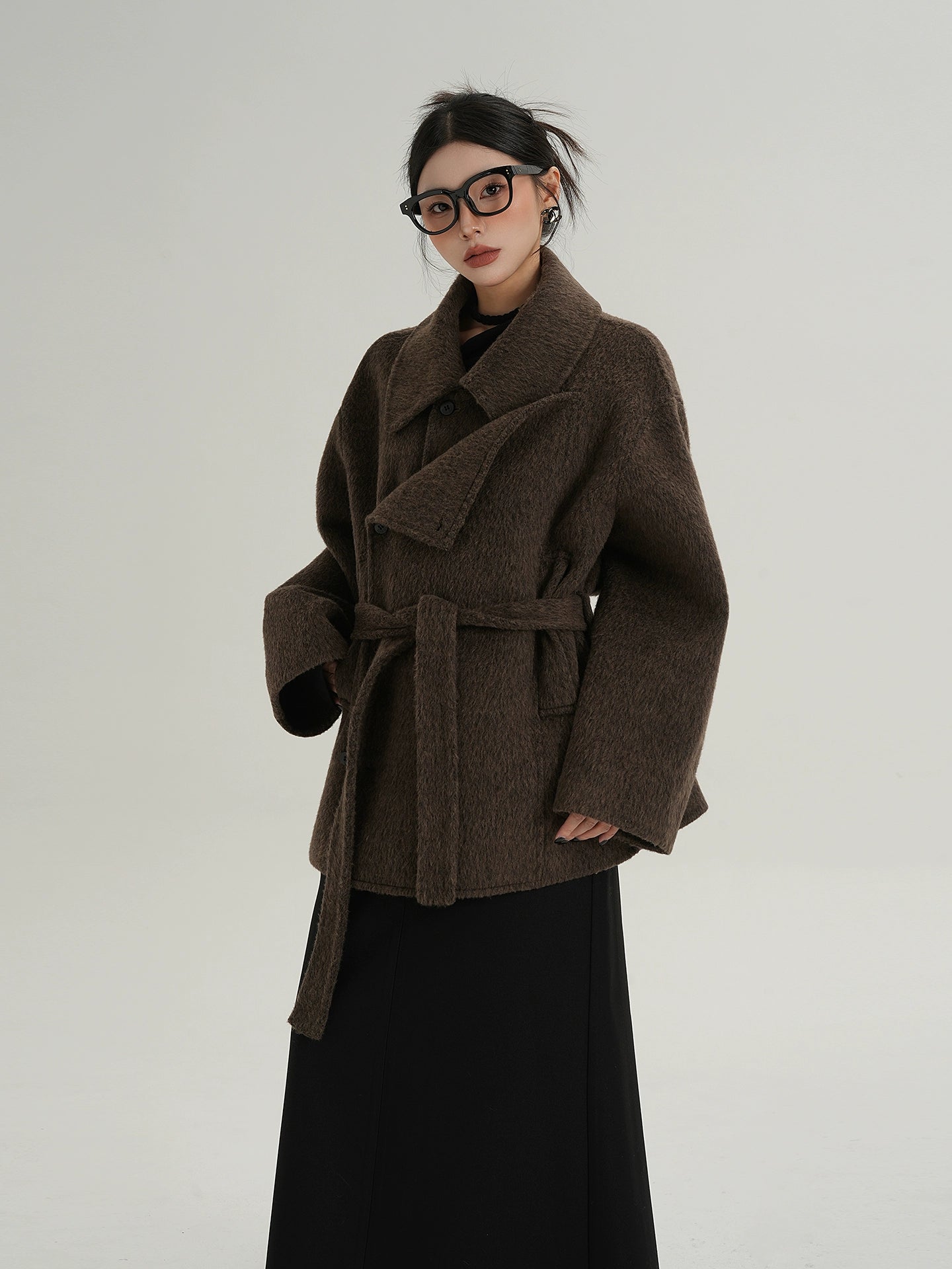 Fake Wool Trench Coat SRS0372