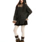 Fur Hood Loose Knit Cardigan BGS0028