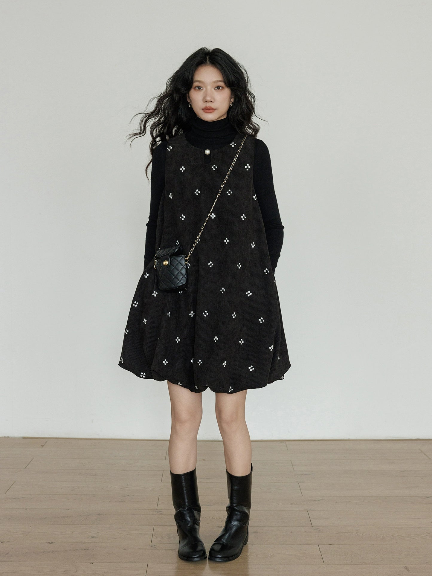 Round Neck Vest Dress VAS0171