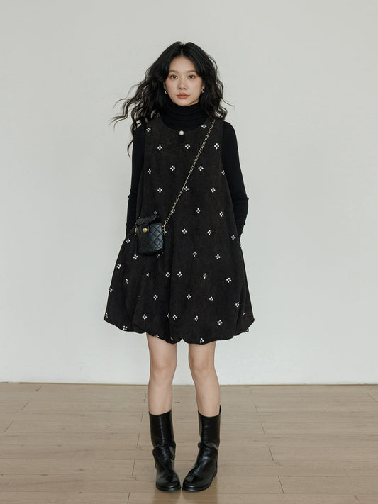 Round Neck Vest Dress VAS0171