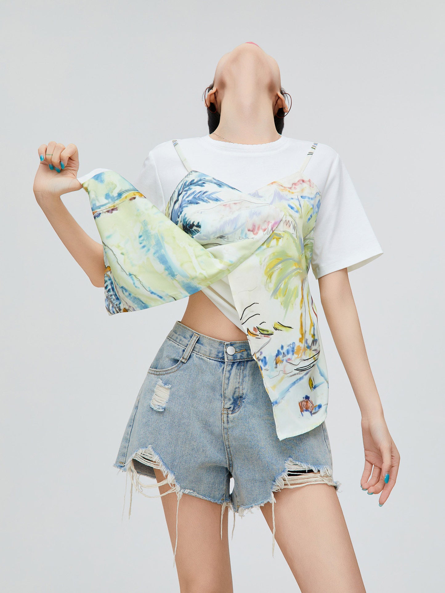 Summer Print Short-Sleeve T-Shirt FER0256